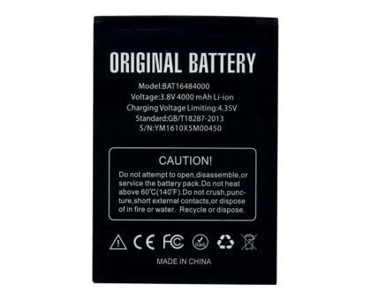 АКБ (Аккумулятор Батарея) Doogee X5 Max, X5 Max Pro BAT16484000 4000 mAh